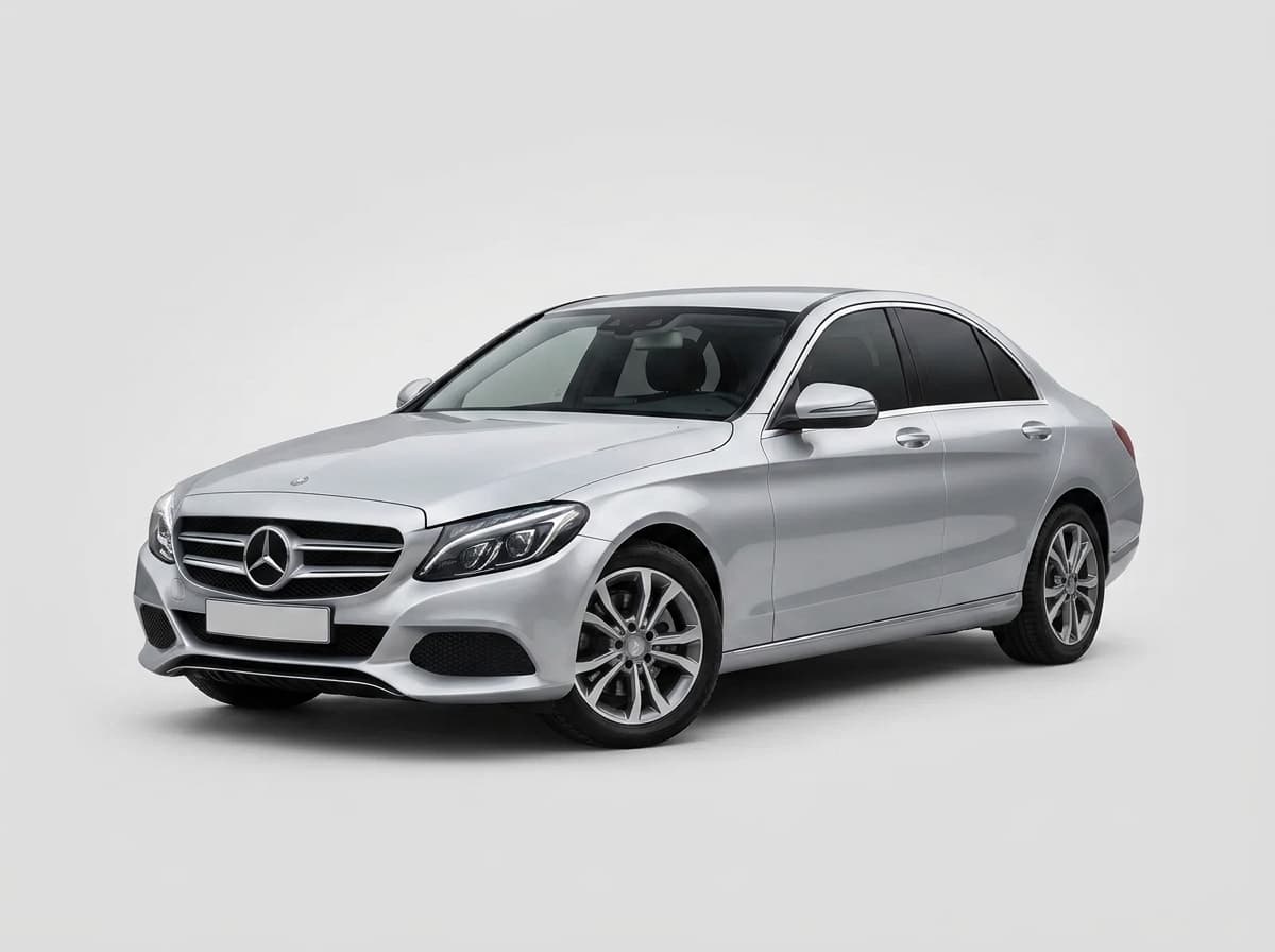 Silver Luxury Sedan